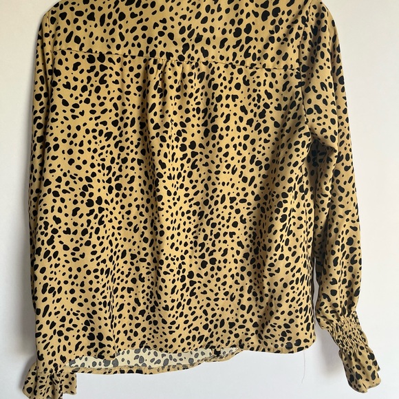 Patterned‎ Blouse, Work wear, Sz M - Picture 3 of 3